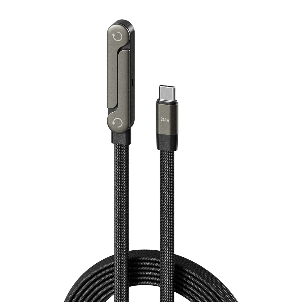 2-in-1 Fast Charging USB-C Cable with Foldable Stand