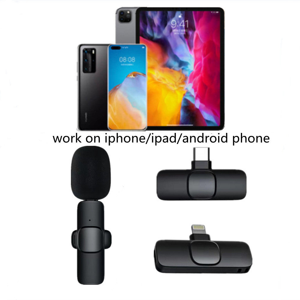 Wireless Lavalier Microphone for iPhone & Android